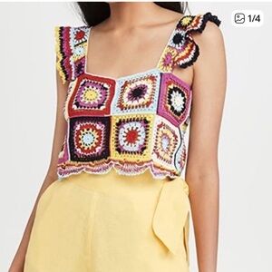 Carolina K Crochet Crop Top